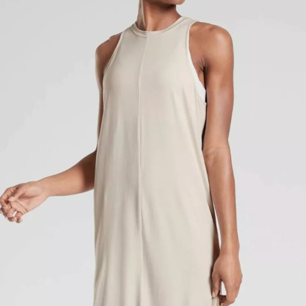 Athleta Destination Cream Maxi Dress